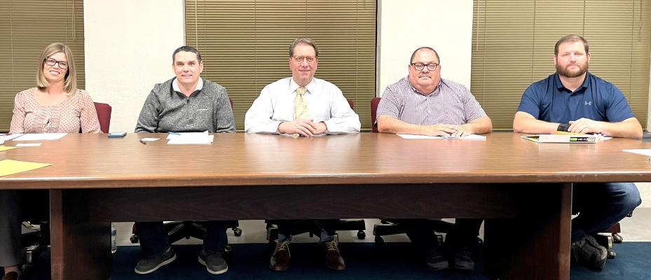 HOLDENVILLE PUBLIC SCHOOLS is fortunate to have such strong local school board. They continue to move Holdenville Schools forward each year. Members of the board are pictured above (L-R): Lacee Rollins, Kevin Arthur, Ben Heath, De-Wayne Maylen, and Micah Mitchon.