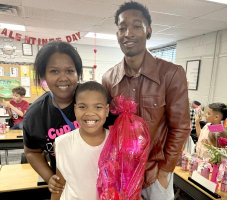 Taylor Lowe and Treontea Huntley were so happy that Braxton Locket invited them to Mrs. Lening’s Valentine’s Day party!
