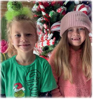 ALL WE WANT FOR CHRISTMAS IS OUR TWO FRONT TEETH...Rigley Chisolm and Natalie Anderson will be exthited to be able to whithle onth again!