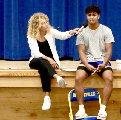 Legendary University of Oklahoma Basketball Coach, Sherry Coale, presented a workshop for Wolverine athletes titled ‘What’s Holding You Back? - What Drives Winning? ‘ The workshop featured a long discussion between Coach Coale and Wolverine senior, Izaia King.