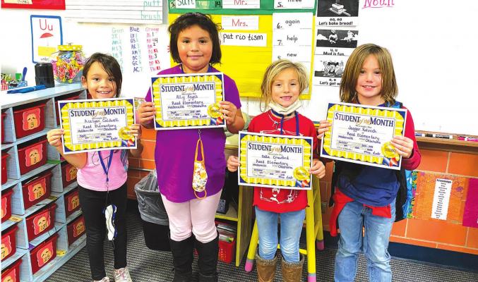 Reed Elementary 1st Grade Students of the Month