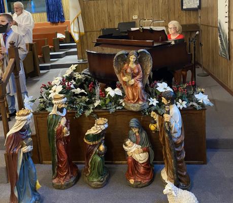 HOLDENVILLE NAZARENE MEMBER AND SNU MUSIC MAJOR DARLA COATS did an incredible job leading our choir on the piano this year for our Christmas program.