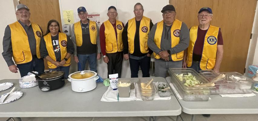 THE HOLDENVILLE LIONS CLUB CELEBRATED ANOTHER SUCCESSFUL POTATO BAR THIS YEAR