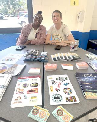 Muscogee Creek Nation is always involved in the improvement of the Native community and the towns within the Nation’s boundaries. Daniell McCargo and Melissa Cloud from the Department of Behavioral Health were there to assist attendees and provide a wealth of resources for mental and behavioral health needs.