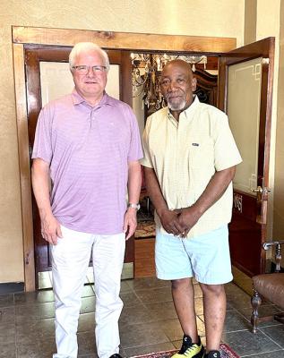 RON HUNTER INTERVIEWED IN JACK SHERRY’S HISTORIC DOWNTOWN BUILDING