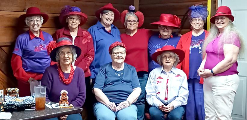 HUGHES COUNTY RED HAT LADIES MEET AT K-MILAS