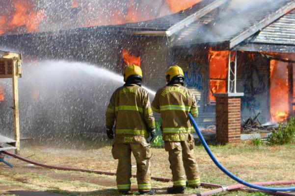 Holdenville Firefighters Fight Multiple Fires in Record Hot Temperatures