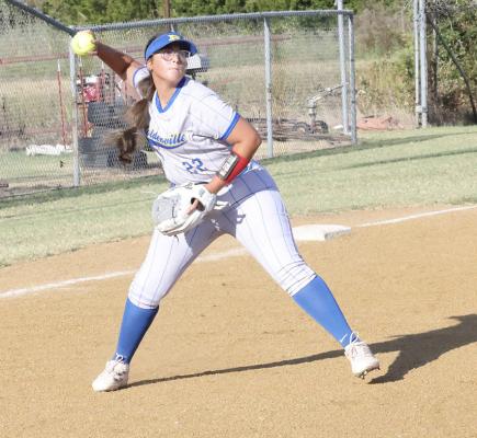 Holdenville’s Harlow Evans crosses home plate after hitting a grand slam home run in the Wolverines win over Wetumka! The Wolverines will play at Lexington on Monday, Okmulgee Tuesday and Eufaula on Thursday.