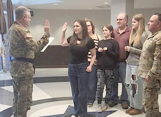 REAGAN IRBY ENLISTS IN OKLAHOMA NATIONAL GUARD