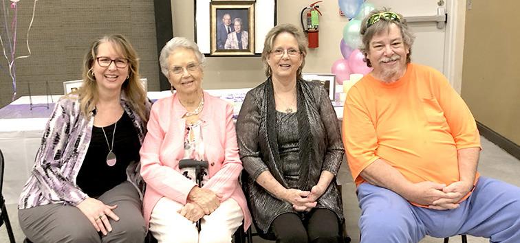 Shirley Hardwick celebrated her 90th birthday recently. Family and friends from all over the state gathered at Texas Banner Church of God to show their love for one of the best ladies who has ever lived in Hughes County. Happy Birthday Shirley! She is pictured above with her children Robin, Donitta, and Vernon.