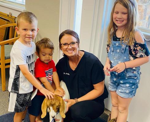Stewart the Goat Attends Holdenville Library‘s Summer Reading program