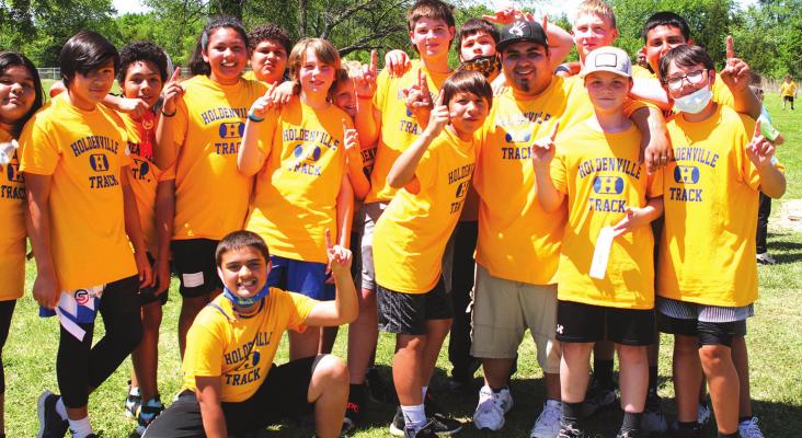 HHS Middle School Competes at Graham/Dustin Track Meet