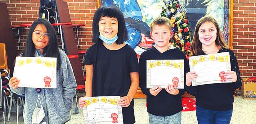 Thomas Middle School Students of the Month