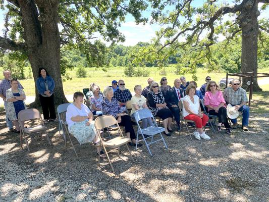 A large crowd attended Sunday’s Memorial service at the Atwood Cemetery. Minister Keith Warren brought the Memorial Day message.