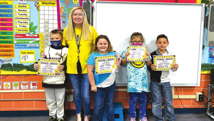 Reed Elementary First Grade Students of the Month
