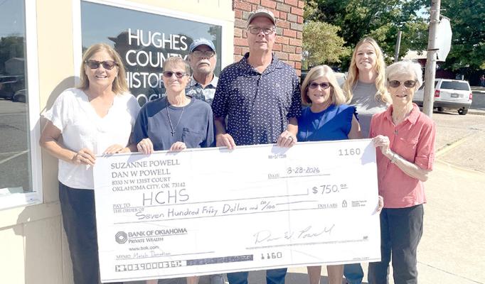 BIG CHECK FOR LOCAL MUSEUM