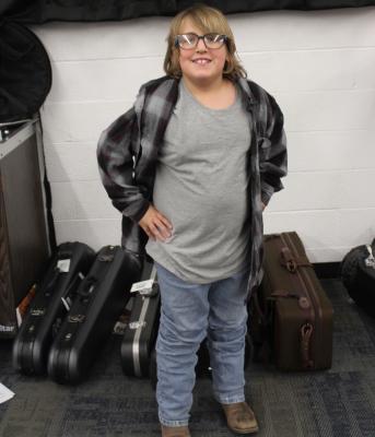 BENTLEY FINNIE had a great Christmas concert and is ready for Christmas break!