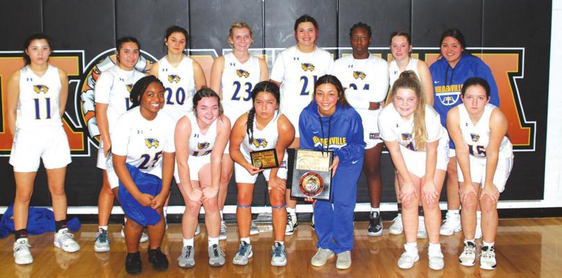 The Holdenville High School girls won second place in the Konawa Tournament. Holdenville defeated Konawa and Oktaha before loosing a heartbreaker to Wewoka in the finals.