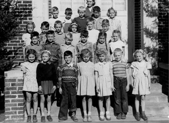 	PICTURED ABOVE IS A THIRD GRADE CLASS FROM THE 1940’S AT CENTRAL SCHOOL IN HOLDENVILLE.