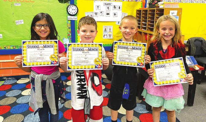 Reed Elementary 2nd Grade Students of the Month