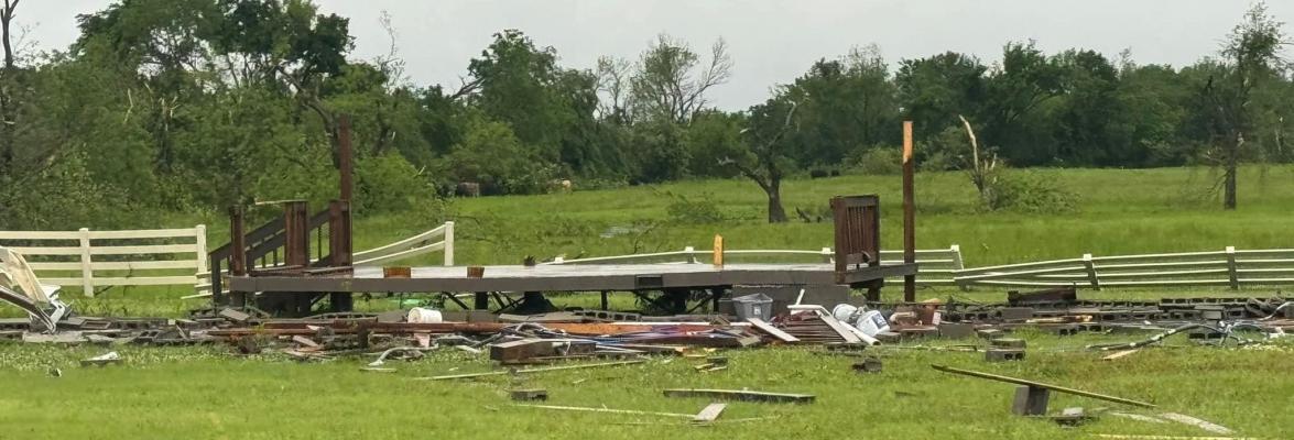 TORNADO LEAVES DEVASTATING DAMAGE BEHIND