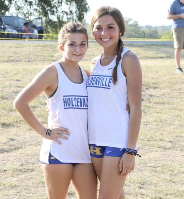 Justice Morris and Kailyn Johnson are the Holdenville News Wolverines of the Week. Kailyn and Justice ran their best times of the year in the regional track meet. The duo of seniors ran in every xcountry meet this year.