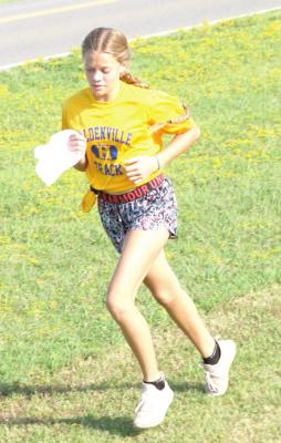 Daisy Wood was the top Holdenville finisher in the elementary division Daisy finished 3rd
