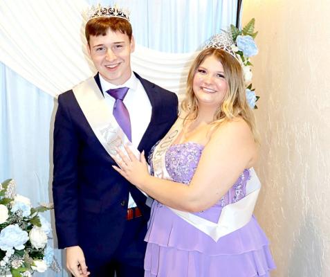 Prom King and Queen Ryan Lindemann and Elizabeth Swadley