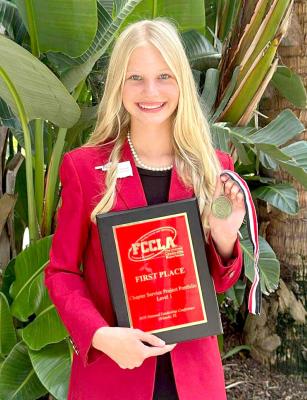 Cherokee Freshman Harper Laramore Wins FCCLA National Title