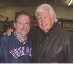 CLU GULAGER is pictured above with another Holdenville legend, the late Herman Brown.