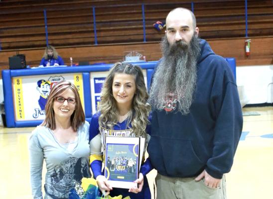 Justice Morris with Parents Casey and Rob