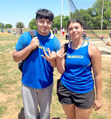 These two Wolverines have qualified for state! Chris Palomera and KylieRae Leftwich placed third at the regional track meet and will compete at the state meet at Catoosa on Friday.