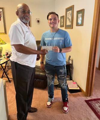 The Tri-County Minister’s Association is proud to present this year’s scholarship award to David Olney. David alone with his father, Mark Olney, was presented with the scholarship check by the President, Overseer John T. Berry. David is a 2022 graduate of Holdenville High School and will be attending Oklahoma Baptist University, Shawnee, Ok. Congratulations David!