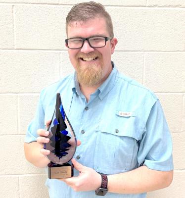 HOLDENVILLE BAND DIRECTOR SAM CROSBY NAMED EAST CENTRAL OKLAHOMA BAND DIRECTORS ASSOCIATION DIRECTOR OF THE YEAR! Mr. Crosby took to Facebook to say, “Thank you to Nick Noble and the ECOBDA Directors for this honor.” This community is so fortunate to have him and his wife Brittany as part of the HHS faculty.
