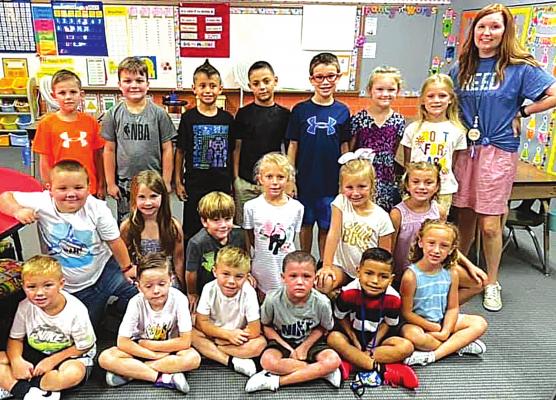 FROM START TO FINISH HOLDENVILLE STUDENTS BEGIN A NEW SCHOOL YEAR. AT THE STARTING LINE OF 1ST GRADE ABOVE IS MRS. LEDO’S CLASS: