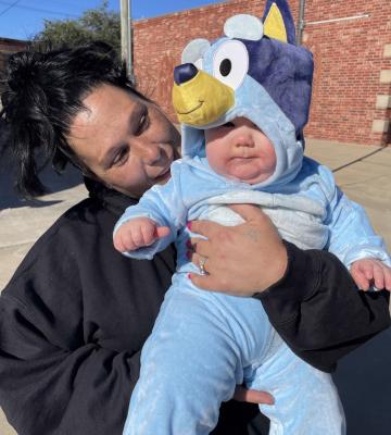 Brenda Dugger and Baby Bluey (Gemma)!
