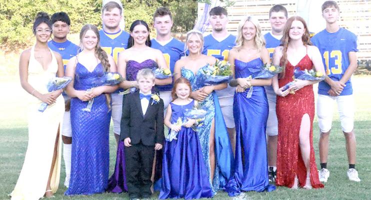 2026 HHS HOMECOMING COURT... SOPHOMORES: Seneca Clark, escorted by Juan Rosas; SENIORS: Lani Dentler, escorted by Gavyn Danker; Madison Wilkerson, escorted by Abe Gomez; Darcy Shepherd, escorted by Jaxon Cox; JUNIORS: Chesley Slater, escorted by Trey Carter; FRESHMAN: Autumn Doane, escorted by Easton Carter.