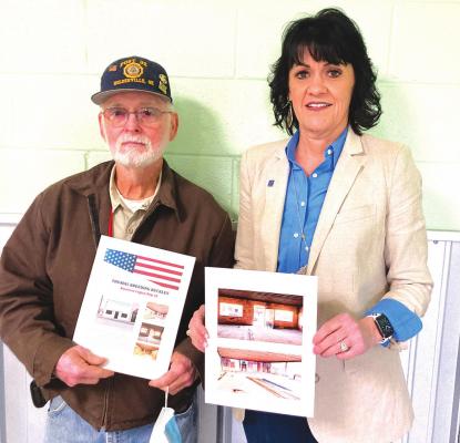DONATIONS WELCOME - American Legion Adjutant Jeff Hinze was invited by Chamber President Tonja Weaver to share the news about the veterans organization’s new, permanent location. Hinze explained they will need to complete some construction to meet their needs, and any and all help with materials, manpower, or funds would be greatly appreciated.