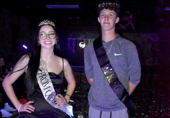 Prom Queen River Amaral and Prom King Nevon Bump
