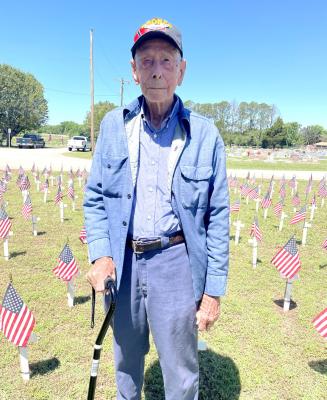 THERE ARE THREE REMAINING WWII VETERANS FROM HUGHES COUNTY. Pictured from left are Fred Vines, H.B. Jones and Orville Muir.