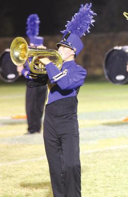 Golden Pride Baritone Player, William Douglas, is an 8th grader in the Holdenville High School Marching Band. William helped the Golden Pride achieve a Superior Rating in the State Marching Contest.