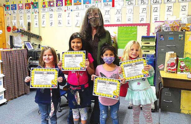 Reed Elementary Kindergarten Students of the Month