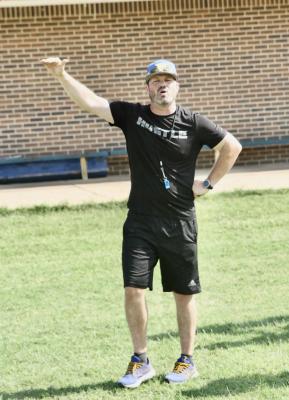 Holdenville head football coach, David Barker, put the 2022 team through some spring workouts this week. The new head coach seems to be expressing his high expectations for the 2022 seasons.