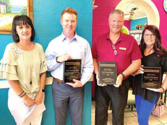Special thanks to local banks - Platinum Sponsors Justin Moon of First National Bank, Joe Hayden of First United Bank and Lisa Morgan of Security State Bank.