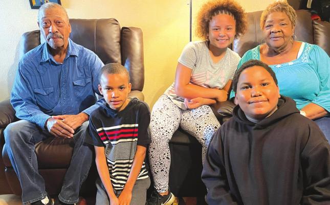 Johnny and Pamela Gordon with two of their children Jamell and Macy and great nephew Tyler