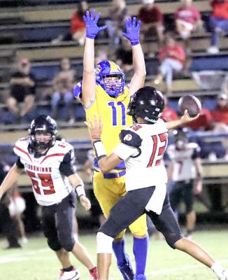 Holdenville defensive lineman# 11 Tank Redmond, has been awarded All-District Defensive Underclassmen of the Year.