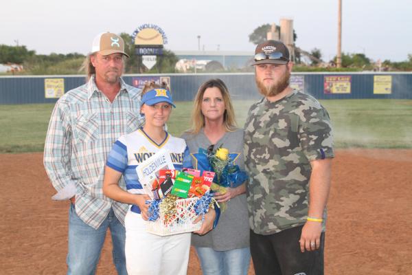 Chloe Hamilton was honored during senior night activities after the Wolverine’s final home game of the 2022 season at Hoover Field.