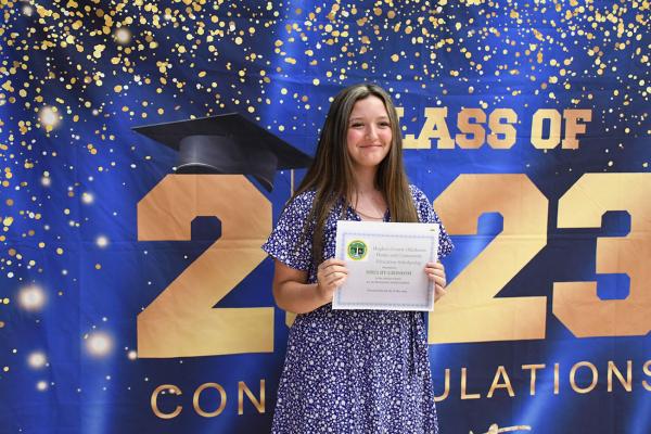 Hughes County Home &amp; Commnity Education Scholarship- Shelby Grissom