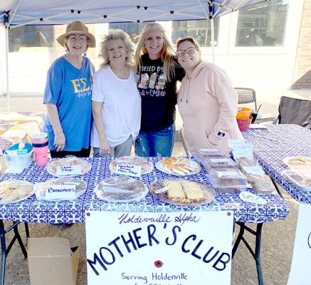 Members of the Mother’s Club in Holdenville prepared sweets for the community at Fall Festival. Pictured above are JoDawna Smith, Jerri Giles, Dawn Tucker, and Mindy Jaurez