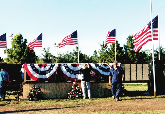 Pictured above is Roy Swadley who was instrumental in getting The Vietnam Wall brought to Holdenville.
